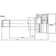 Embout de cardan avant (kit de réparation) HERTH+BUSS JAKOPARTS J2825016 - Visuel 2