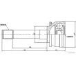 Embout de cardan avant (kit de réparation) HERTH+BUSS JAKOPARTS J2825018 - Visuel 2