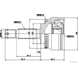 Embout de cardan avant (kit de réparation) HERTH+BUSS JAKOPARTS J2825129 - Visuel 2