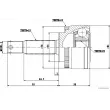 Embout de cardan avant (kit de réparation) HERTH+BUSS JAKOPARTS J2825130 - Visuel 2