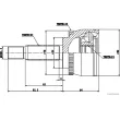 Embout de cardan avant (kit de réparation) HERTH+BUSS JAKOPARTS J2825135 - Visuel 2