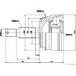 Embout de cardan avant (kit de réparation) HERTH+BUSS JAKOPARTS J2825137 - Visuel 2