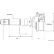 Embout de cardan avant (kit de réparation) HERTH+BUSS JAKOPARTS J2826000 - Visuel 2