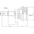Embout de cardan avant (kit de réparation) HERTH+BUSS JAKOPARTS J2826001 - Visuel 2