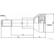 Embout de cardan avant (kit de réparation) HERTH+BUSS JAKOPARTS J2828004 - Visuel 2