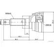 Embout de cardan avant (kit de réparation) HERTH+BUSS JAKOPARTS J2828005 - Visuel 2