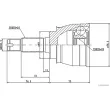 Embout de cardan avant (kit de réparation) HERTH+BUSS JAKOPARTS J2828007 - Visuel 2