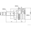 Embout de cardan avant (kit de réparation) HERTH+BUSS JAKOPARTS J2828118 - Visuel 2