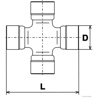Joint, arbre longitudinal HERTH+BUSS JAKOPARTS