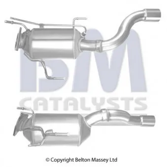 Filtre à particules / à suie, échappement BM CATALYSTS BM11175P