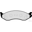 Jeu de 4 plaquettes de frein avant HERTH+BUSS JAKOPARTS J3600307 - Visuel 2