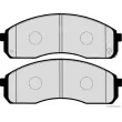 Jeu de 4 plaquettes de frein avant HERTH+BUSS JAKOPARTS J3600321 - Visuel 2