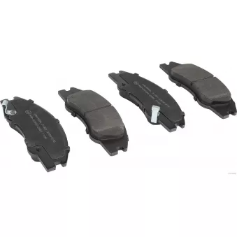Jeu de 4 plaquettes de frein avant HERTH+BUSS JAKOPARTS