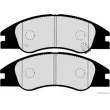 Jeu de 4 plaquettes de frein avant HERTH+BUSS JAKOPARTS J3600326 - Visuel 2