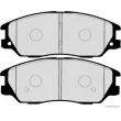 Jeu de 4 plaquettes de frein avant HERTH+BUSS JAKOPARTS J3600328 - Visuel 2