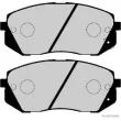 Jeu de 4 plaquettes de frein avant HERTH+BUSS JAKOPARTS J3600338 - Visuel 2