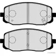 Jeu de 4 plaquettes de frein avant HERTH+BUSS JAKOPARTS J3600506 - Visuel 2
