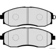 Jeu de 4 plaquettes de frein avant HERTH+BUSS JAKOPARTS J3600542 - Visuel 2
