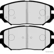 Jeu de 4 plaquettes de frein avant HERTH+BUSS JAKOPARTS J3600544 - Visuel 2