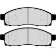 Jeu de 4 plaquettes de frein avant HERTH+BUSS JAKOPARTS J3601030 - Visuel 2