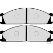 Jeu de 4 plaquettes de frein avant HERTH+BUSS JAKOPARTS J3601037 - Visuel 2