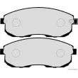Jeu de 4 plaquettes de frein avant HERTH+BUSS JAKOPARTS J3601044 - Visuel 2