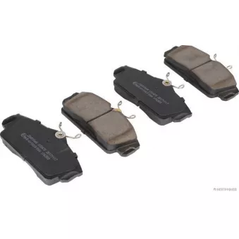 Jeu de 4 plaquettes de frein avant HERTH+BUSS JAKOPARTS J3601068