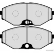 Jeu de 4 plaquettes de frein avant HERTH+BUSS JAKOPARTS J3601089 - Visuel 2