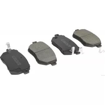 Jeu de 4 plaquettes de frein avant HERTH+BUSS JAKOPARTS J3601092