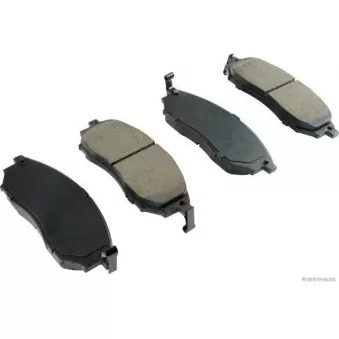 Jeu de 4 plaquettes de frein avant HERTH+BUSS JAKOPARTS J3601093