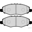Jeu de 4 plaquettes de frein avant HERTH+BUSS JAKOPARTS J3602017 - Visuel 2