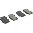 Jeu de 4 plaquettes de frein avant HERTH+BUSS JAKOPARTS J3602055 - Visuel 1