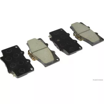 Jeu de 4 plaquettes de frein avant HERTH+BUSS JAKOPARTS J3602071