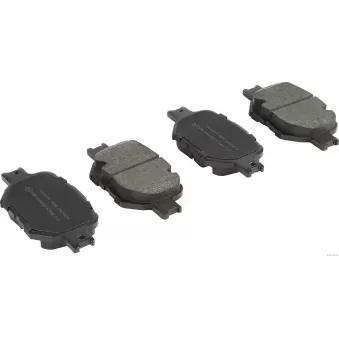 Jeu de 4 plaquettes de frein avant HERTH+BUSS JAKOPARTS