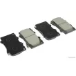 Jeu de 4 plaquettes de frein avant HERTH+BUSS JAKOPARTS J3602097 - Visuel 1