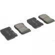 Jeu de 4 plaquettes de frein avant HERTH+BUSS JAKOPARTS J3602103 - Visuel 1