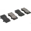 Jeu de 4 plaquettes de frein avant HERTH+BUSS JAKOPARTS J3602109 - Visuel 1