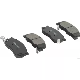 Jeu de 4 plaquettes de frein avant HERTH+BUSS JAKOPARTS J3602114