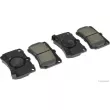 Jeu de 4 plaquettes de frein avant HERTH+BUSS JAKOPARTS J3603026 - Visuel 1