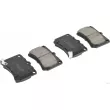 Jeu de 4 plaquettes de frein avant HERTH+BUSS JAKOPARTS J3603036 - Visuel 1