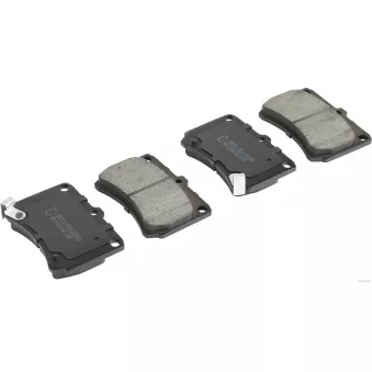 Jeu de 4 plaquettes de frein avant HERTH+BUSS JAKOPARTS J3603036