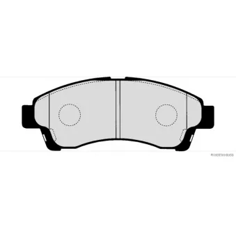 Jeu de 4 plaquettes de frein avant HERTH+BUSS JAKOPARTS J3603054