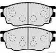 Jeu de 4 plaquettes de frein avant HERTH+BUSS JAKOPARTS J3603055 - Visuel 2