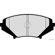 Jeu de 4 plaquettes de frein avant HERTH+BUSS JAKOPARTS J3603065 - Visuel 2