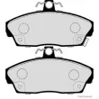 Jeu de 4 plaquettes de frein avant HERTH+BUSS JAKOPARTS J3604031 - Visuel 2