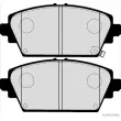 Jeu de 4 plaquettes de frein avant HERTH+BUSS JAKOPARTS J3604047 - Visuel 2