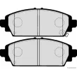 Jeu de 4 plaquettes de frein avant HERTH+BUSS JAKOPARTS J3604065 - Visuel 2