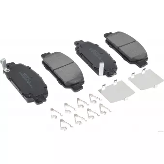 Jeu de 4 plaquettes de frein avant HERTH+BUSS JAKOPARTS J3604072