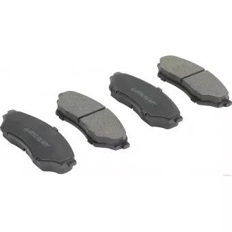 Jeu de 4 plaquettes de frein avant HERTH+BUSS JAKOPARTS