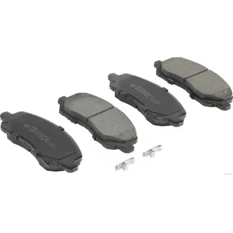 Jeu de 4 plaquettes de frein avant HERTH+BUSS JAKOPARTS J3605046
